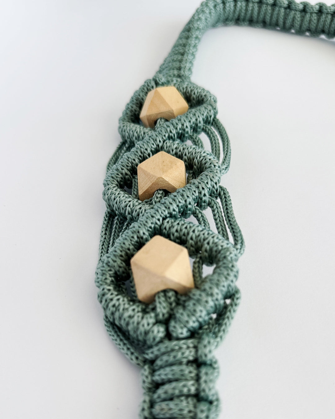 רצועת מקרמה Flow למזרן יוגה – טורקיז ים