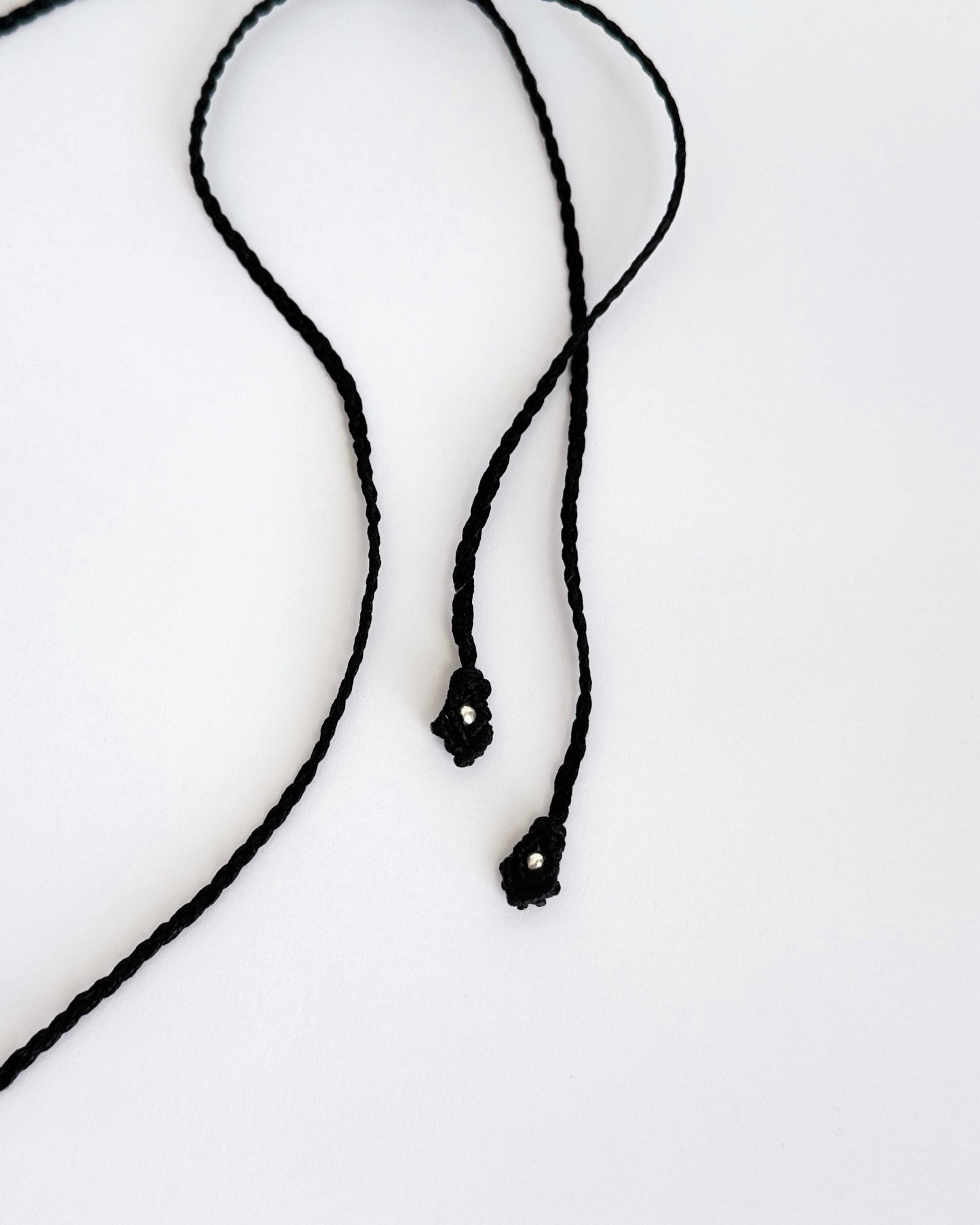 Macrame Stone Necklace - Wild Crimson