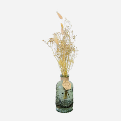 Dried flowers in a Mason bottle