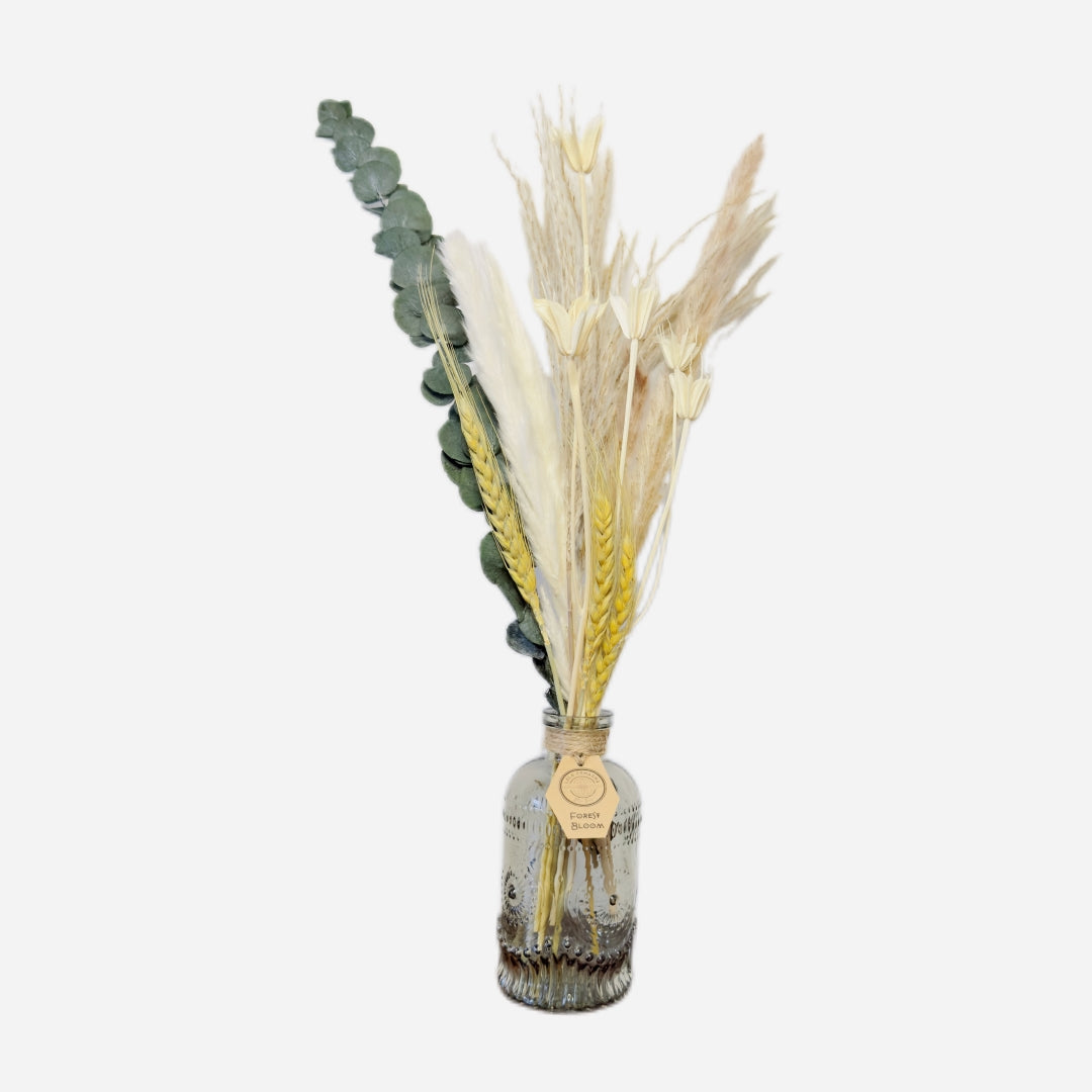 פרחים מיובשים בבקבוק Jean DRIED FLOWERS SIDE