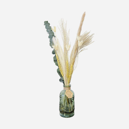 Dried flowers in a Mason bottle